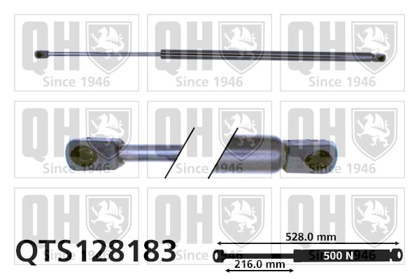 QUINTON HAZELL Газовая пружина, крышка багажник QTS128183